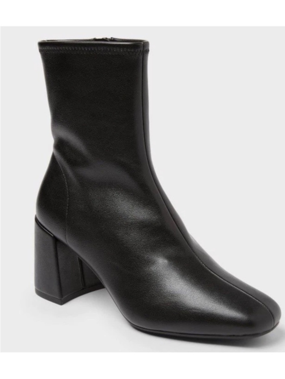 Classic Black Block Heel Ankle Boots